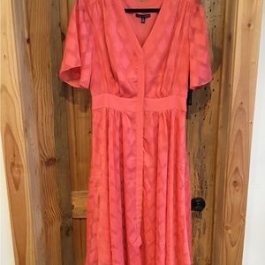 Eva Longoria NWT Fit and Flare Flowy MIDI Dress Sz-10